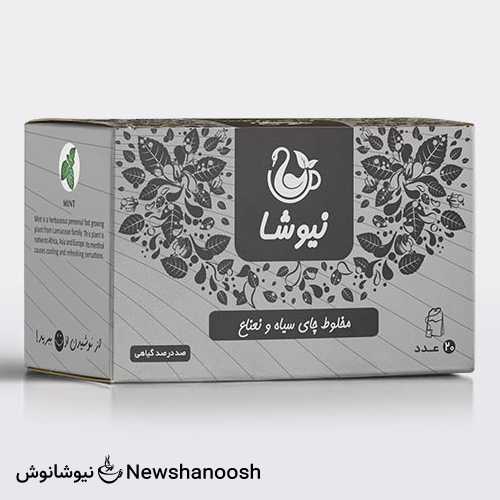 دمنوش چای سیاه و نعنا نیوشا دمنوش نیوشا-نیوشا نوش- دمنوش نعنا-چای نعنا
